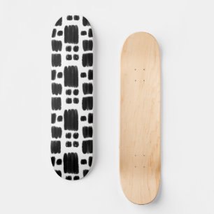 Skate Formas pintadas em preto e branco