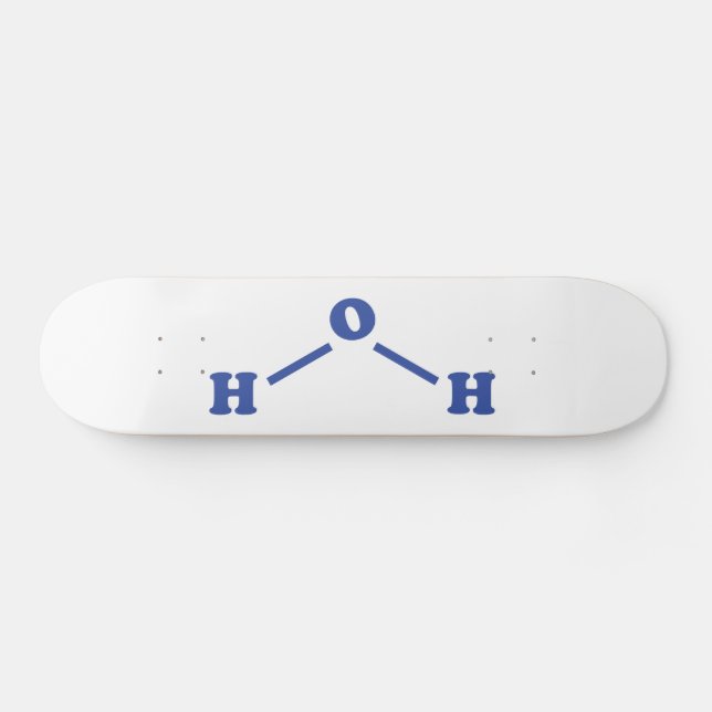 Skate Fórmula Química Molecular Água (Horz)