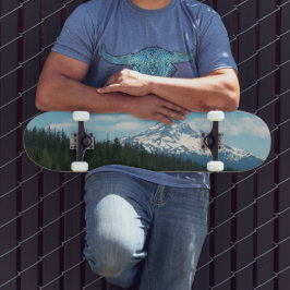 Skate Foto de Captura de Neve do Monte Hood