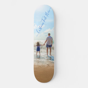 Skate Foto e texto personalizados - seu próprio Design