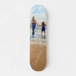 Skate Foto e texto personalizados - seu próprio Design 