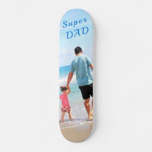 Skate Foto personalizada - Design único - Super PAI