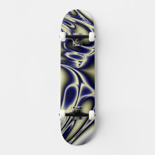 Skate Fractal Azul Florido