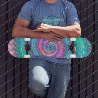 Skate Fractal Espiral De Pedra Funk Trippy