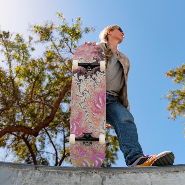 Skate Fractal Rosa Funky (Ao ar livre 1)