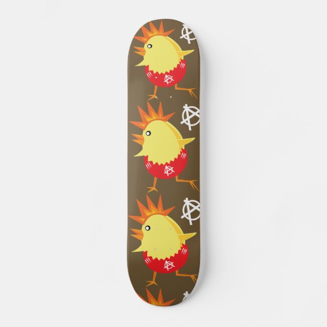 Skate Frango de Rock Punk (Frente)