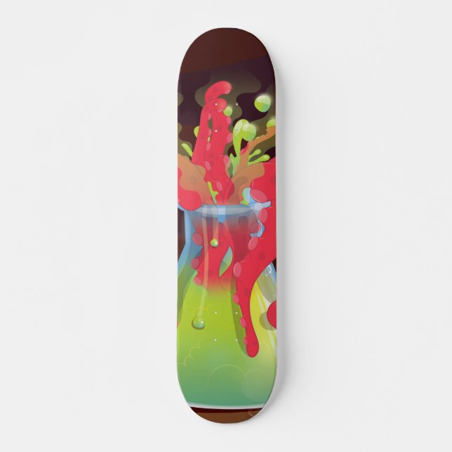 Skate Frasco de experimento científico Monstro (Frente)