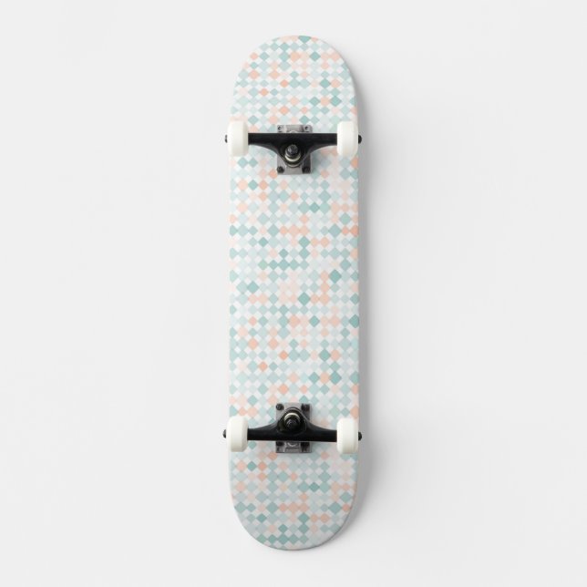 Skate Fundo abstrato com os pontos pequenos misturados (Frente)