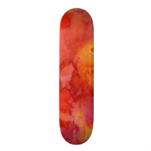 Skate Fundo da pintura da aguarela