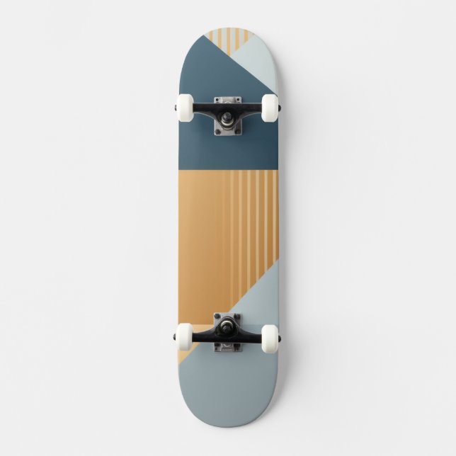 Skate Fundo de formas geométricas em cinzentos (Frente)