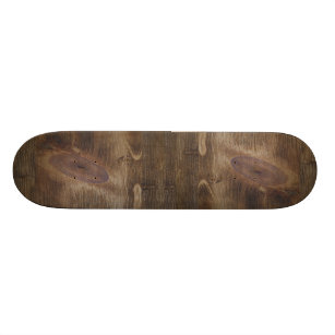 Skate Fundo de madeira Knotty rústico escuro bonito do