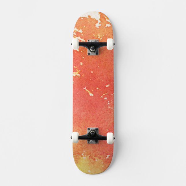 Skate Fundo pintado mão abstrato da aguarela (Frente)