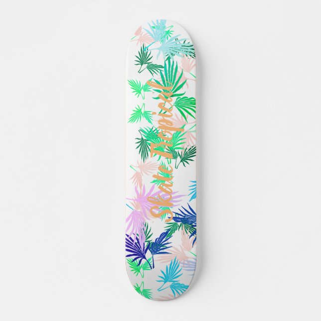 Skate Funky Tropical Palm Sai do skate (Frente)