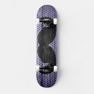 Skate Furo de madeira #2 do vintage do bigode