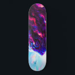 Skate Futuristic Cosmic Neon Leopard<br><div class="desc">A powerful cosmic leopard emerging from vibrant clouds of neon pink,  electric blue,  and deep violet.</div>