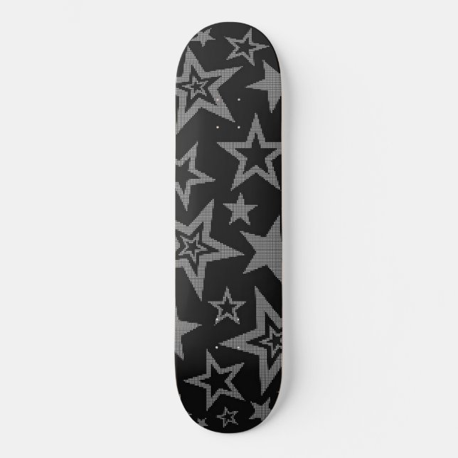 Skate "Galáctico Vibes: Ande Entre as Estrelas" (Frente)