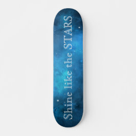 Skate Galáxia Azul Estrelas do Espaço Exterior