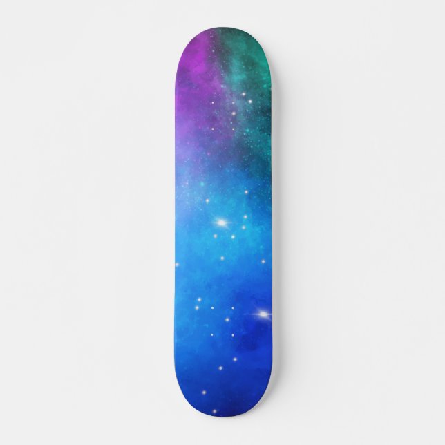 Skate Galáxia Espacial da Nebulosa da Estrela Roxa Azul  (Frente)