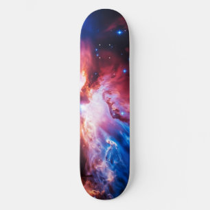 Skate Galáxia Nebulosa Colorida Espaço Estrelas Universo