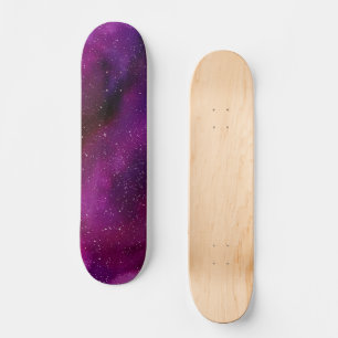 Skate Galáxias de Aquarela rosa púrpura