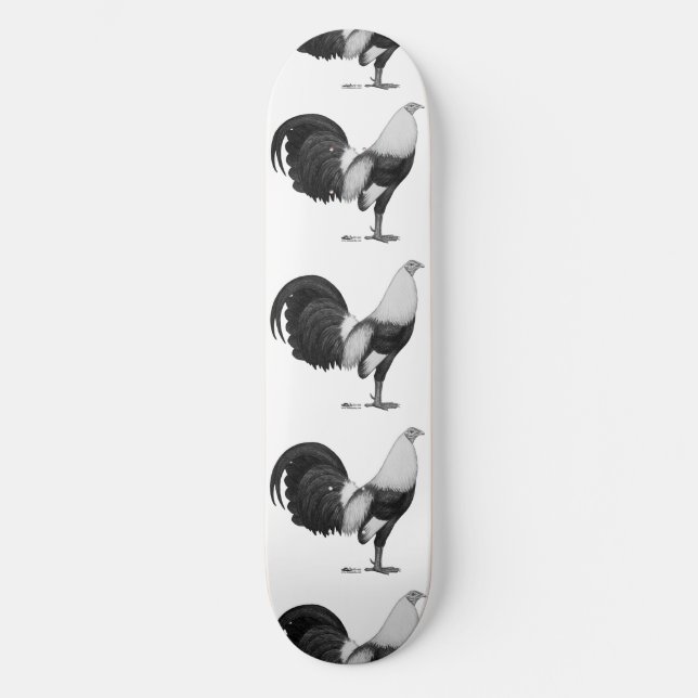 Skate Galo Galo Cinza Duckwing (Frente)