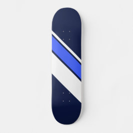Skate Gamas De Diagonal Branco Vívidas Em Marinho
