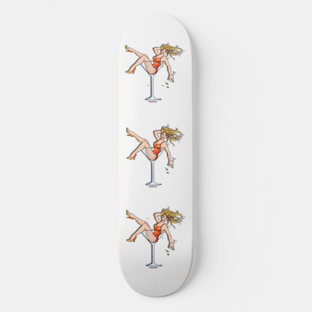 skate - Garota em um vidro Martini, Olivia (Frente)