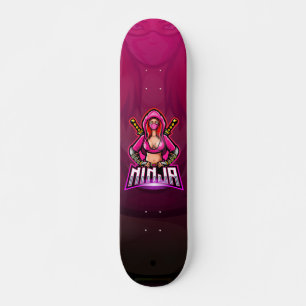 Skate Garota Espada Ninja Echo Roxo