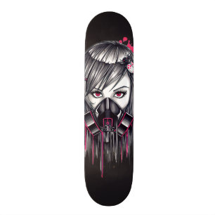 Skate Garota Neon Gas