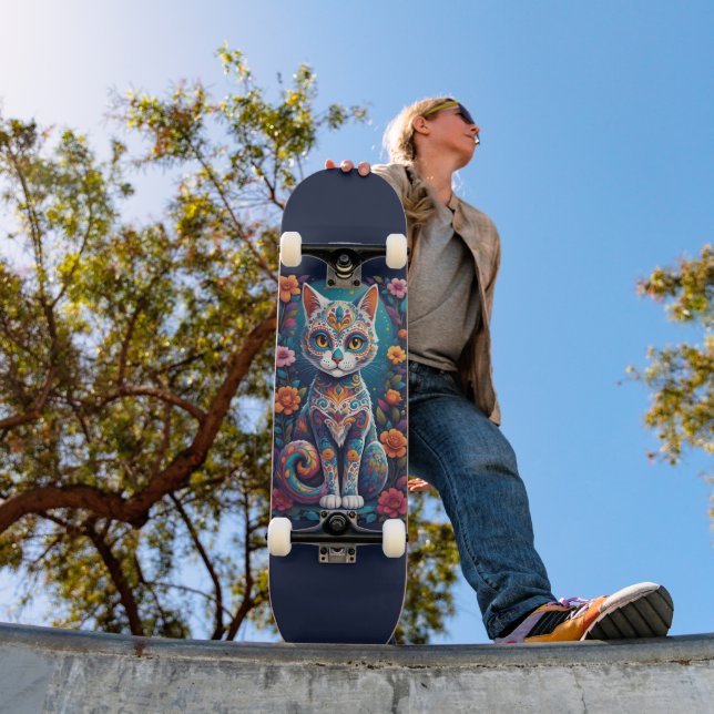 Skate Gatinho Caveira de Açúcar (Ao ar livre 1)