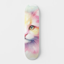 Skate Gato de Aquarela