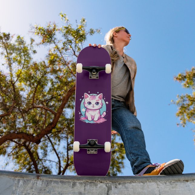 Skate Gato Fofo Kawaii (Ao ar livre 1)