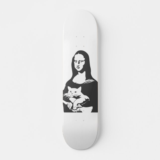 Skate Gato gordo por vinci - Escolha a cor de fundo (Frente)