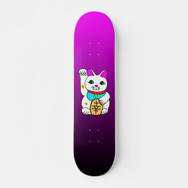 Skate Gato Maneki Neko Kawaii Rave (Frente)