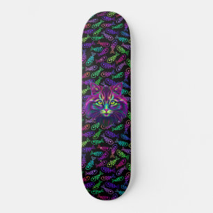Skate Gato Neon