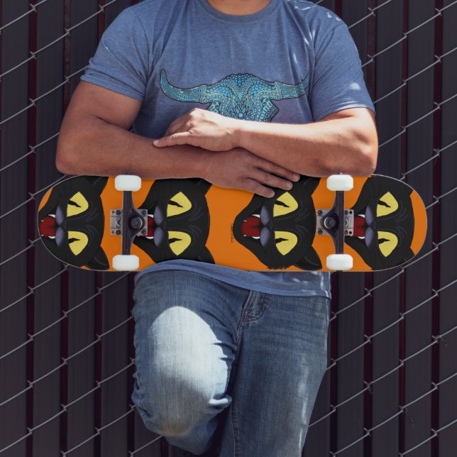 Skate Gato Preto de Halloween  (Ao ar livre 3)