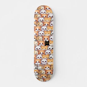 Skate Gato preto e bonito em gatos laranja animais de es