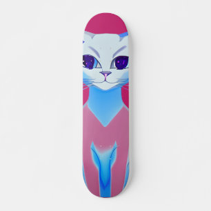 Skate Gato Siameso Rosa Quente