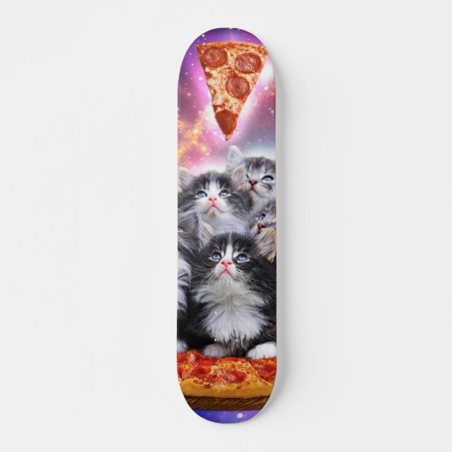 Skate Gatos Illuminatis e pizza (Frente)