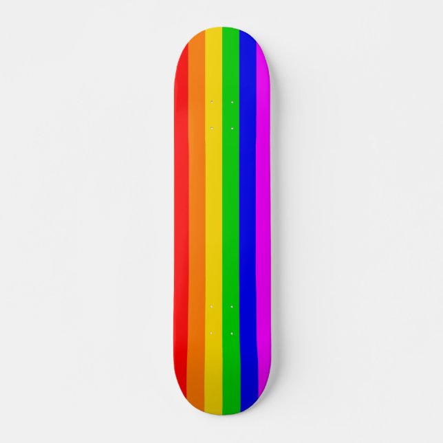 Skate Gay arco-íris Transgênero Bandeira arco-íris (Frente)