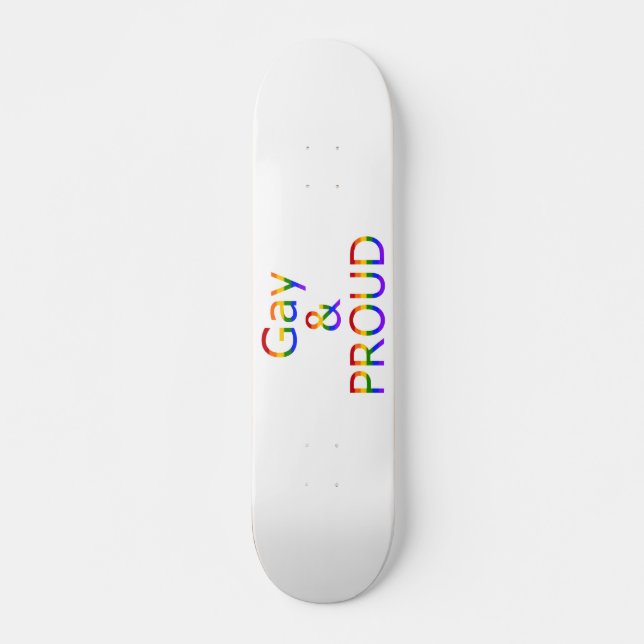 Skate Gay de queda e orgulho (Frente)