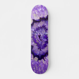 Skate Geodo de Agato Roxo de Queda
