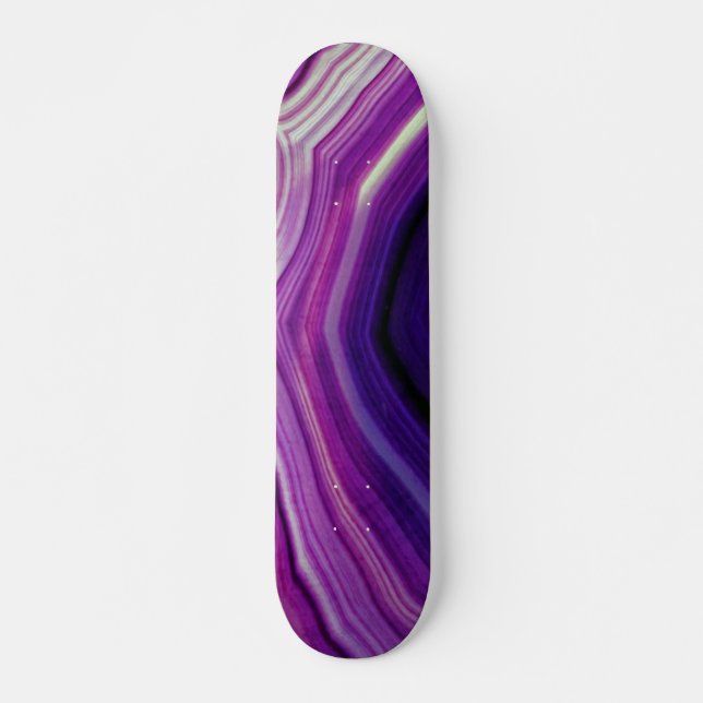 Skate Geodo roxo roscado por queda (Frente)