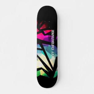 Skate geometria do grafite poligonal moderno abstrato