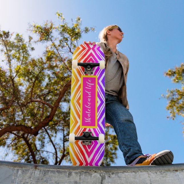 Skate Geométrico Colorido (Ao ar livre 1)