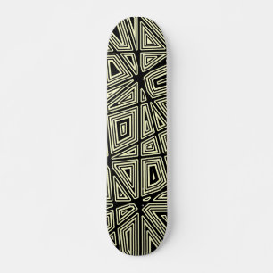 Skate Geométrico - Preto em Creme
