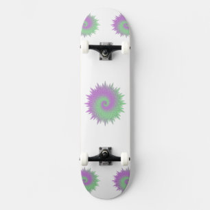 Skate Geométrico Roxo e Verde