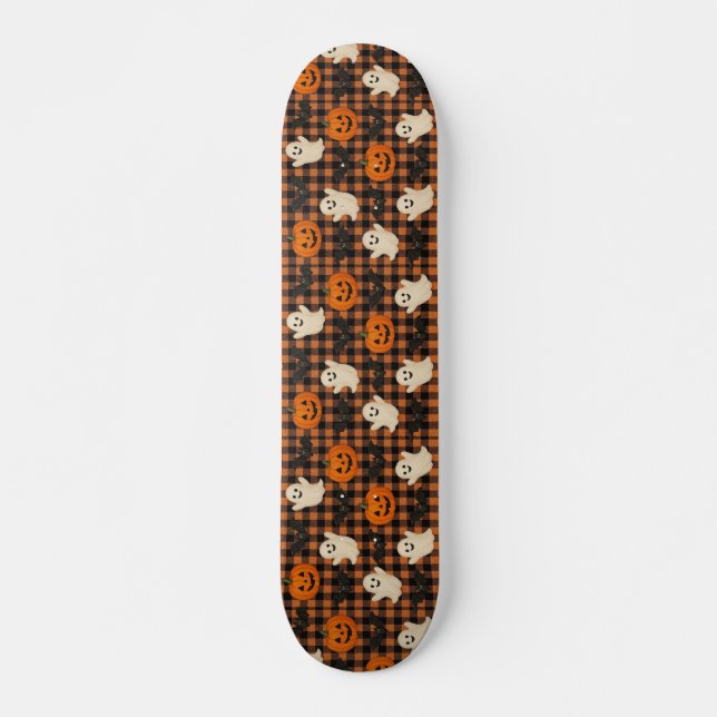Skate Gingham, morcegos de abóbora-fantasma (Frente)