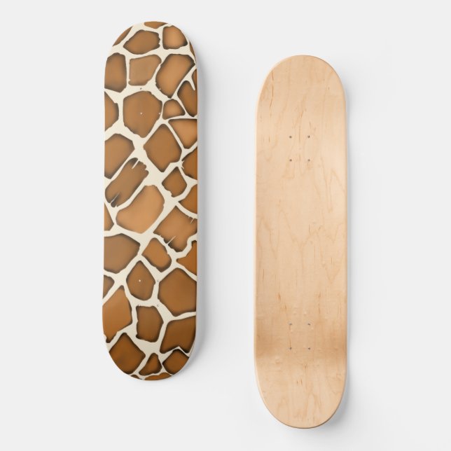 Skate Girafa Pele com Pele Padrão Impressão (Frente)