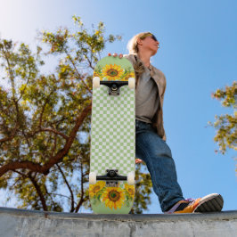 Skate Girassóis no tabuleiro de xadrez